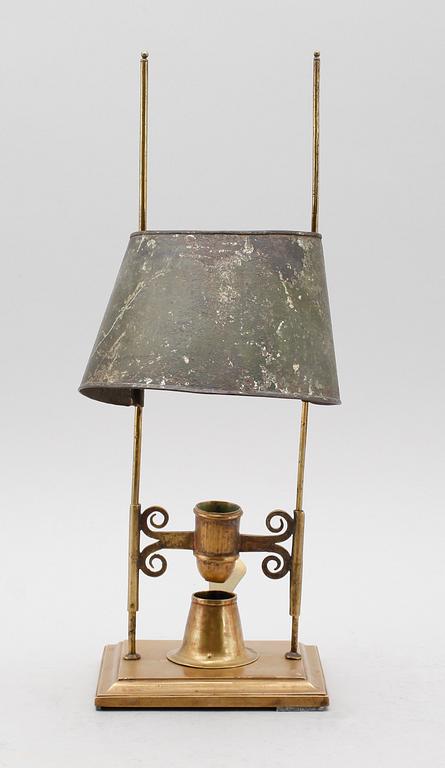 LÄSLJUSSTAKE, mässing, 1800-tal.
