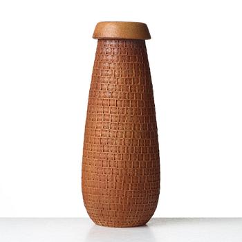 Stig Lindberg, a stoneware vase, Gustavsberg studio, Sweden 1962.