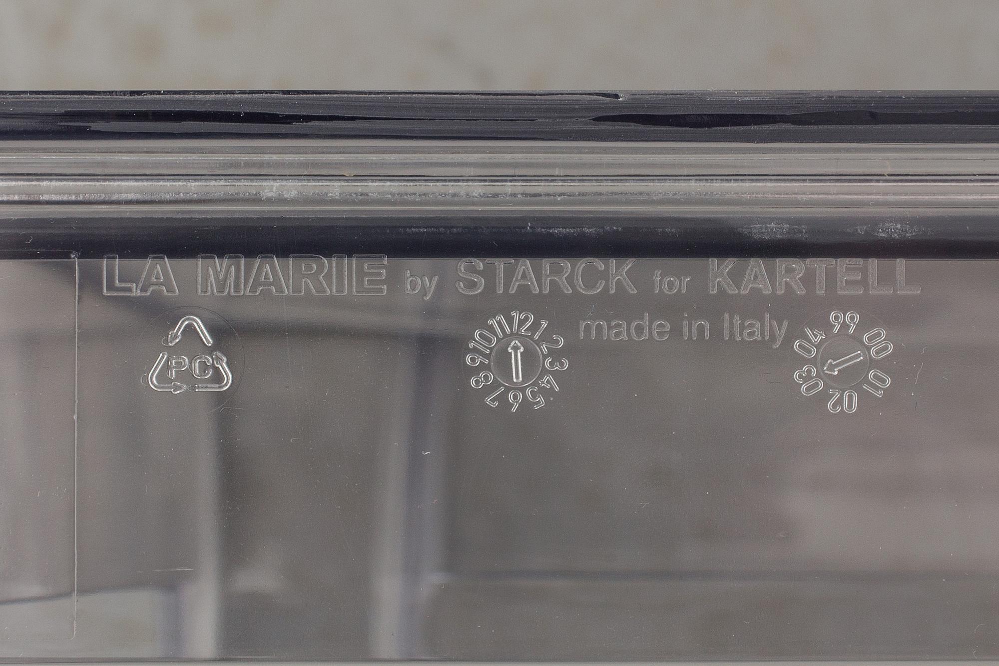 STOLAR, 3 st, "La Marie" Philippe Starck, Kartell, Italien, 2000-tal.