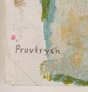 Ulf Gripenholm, lithograph in colours, 1991, signed provtryck.
