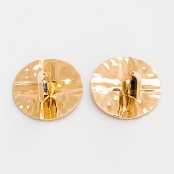 Kalvosinnapit, 14K kultaa, A. Tillander, Helsinki 1984.