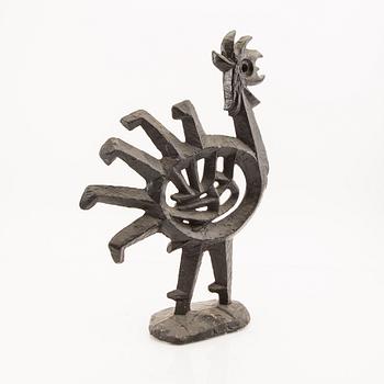An Olle Hermansson cast iron sculpture signed Husqvarna 1960s.