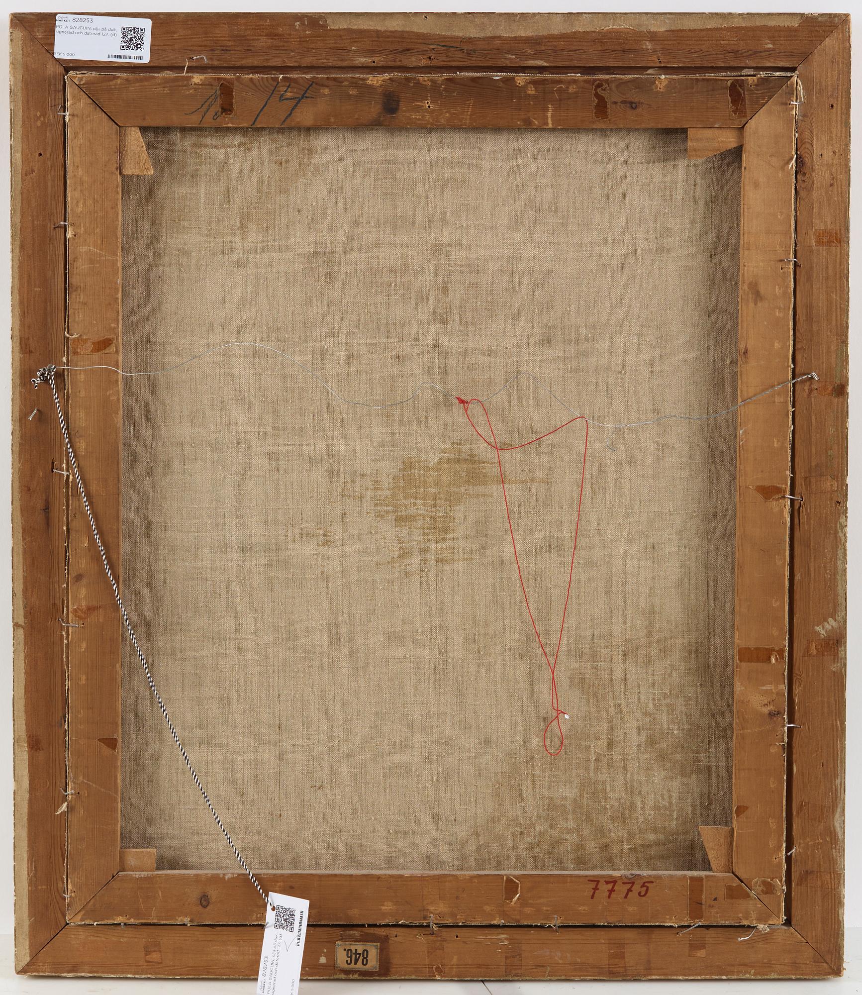 POLA GAUGUIN, olja på duk, signerad och daterad -12?.