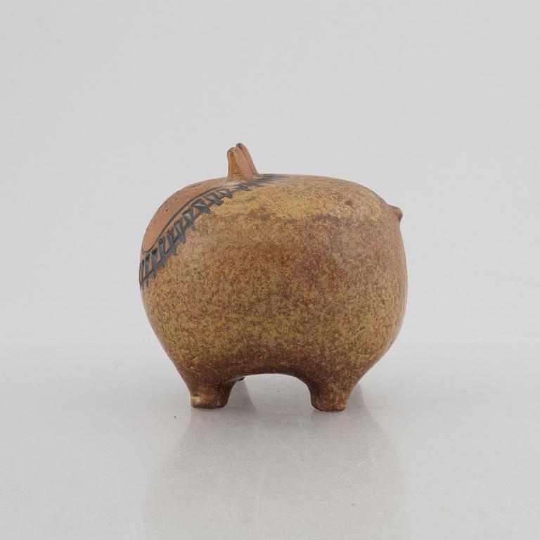 Lisa Larson, figurin, "Bulldog" ur serien "Stora Zoo", Gustavsberg.