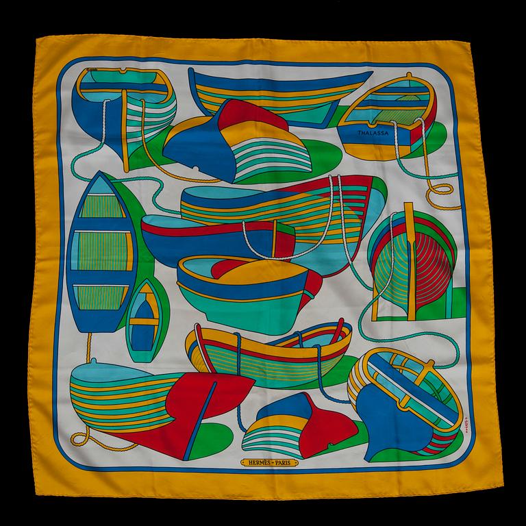 SCARF, siden "Thalassa", design P. Pèron, Hermès, Paris.