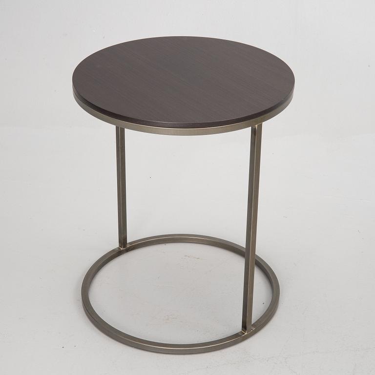 Andrea Parisio, a pair of "Lolyta" armchairs, and a "Pek" side table, Meridiani, Italy, contemporary,.
