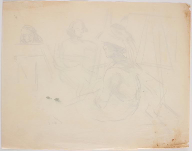 Model and students.