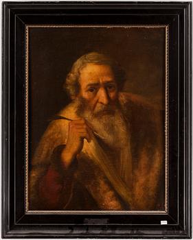 OKÄND KONSTNÄR, olja på pannå, 1700/1800-tal.
