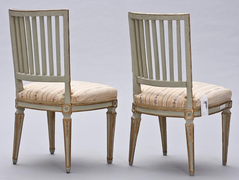 STOLAR, ett par Louis XVI, 1700-tal.