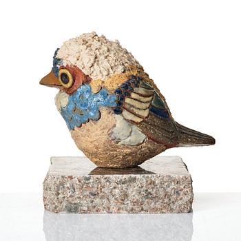 Tyra Lundgren, a stoneware sculpture of a bird, Sweden 1977.