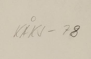 OLLE KÅKS, blyertsteckning, sign o dat-78.
