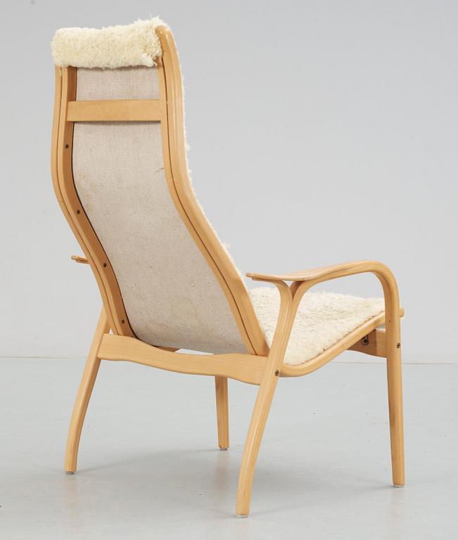 FÅTÖLJ, "Lamino". Design Yngve Ekström för Swedese. Brännmärkt.