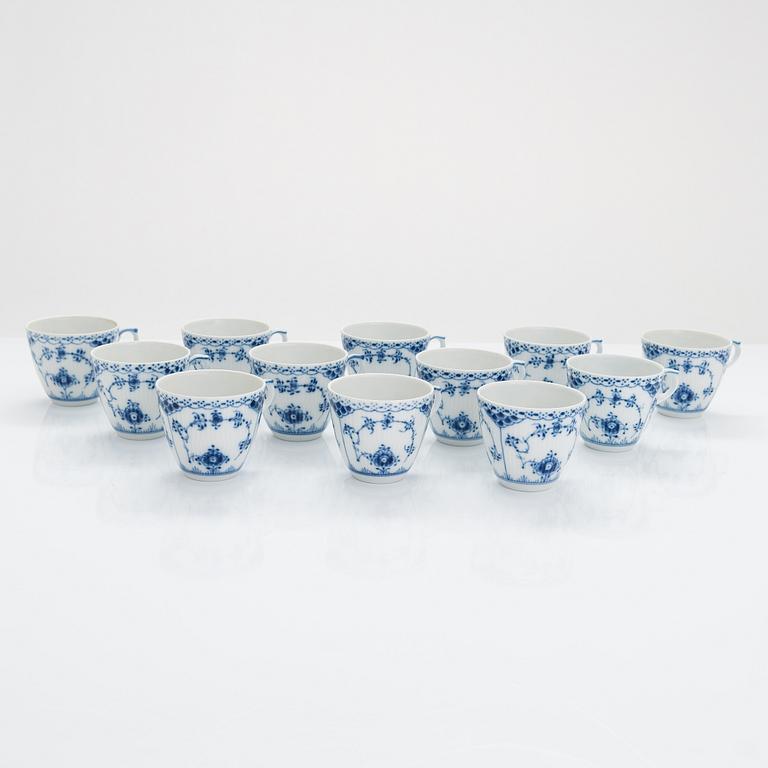 A 31-piece Royal Copenhagen 'Musselmalet' porcelain coffee set.