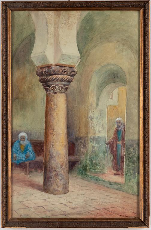 FRANS WILHELM ODELMARK, watercolor, signed.