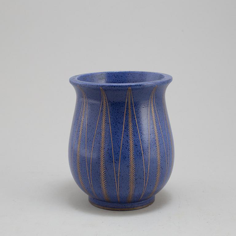 WILHELM KÅGE,  a stoneware vase, "Argenta", 1078, Gustavsberg.