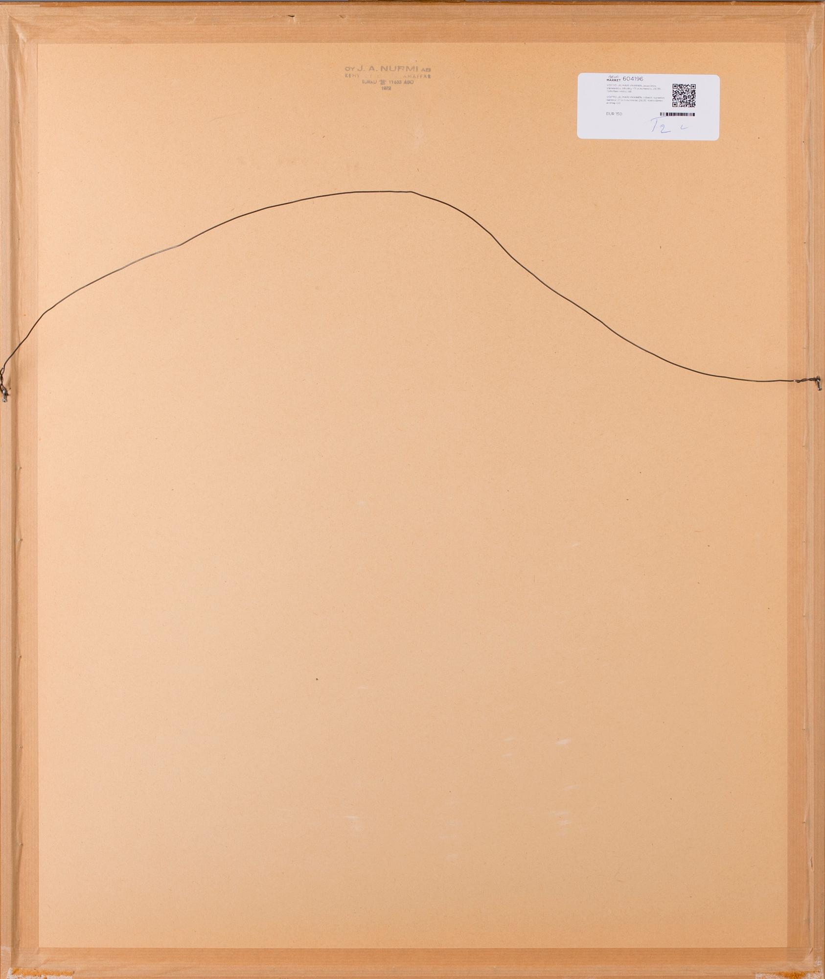 VOITTO JALMARI VIKAINEN, träsnitt, signerad, daterad -71 och numrerad 29/35. Konstnärens avdrag.