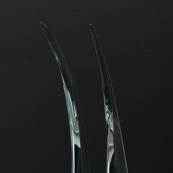 LIVIO SEGUSO, figurin, glas, signerad Murano 1900-talets andra hälft.