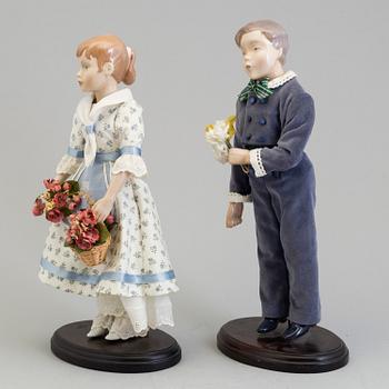 a pair of dolls, Bing och Gröndahl, late 20th century.