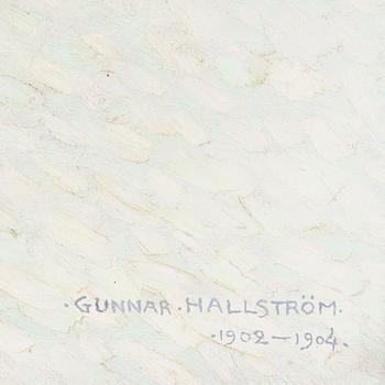 GUNNAR HALLSTRÖM, olja på duk, sign o dat 1902-1904.