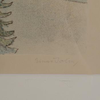 EINAR JOLIN, färglitografi, signerad och numrerad 29/260.