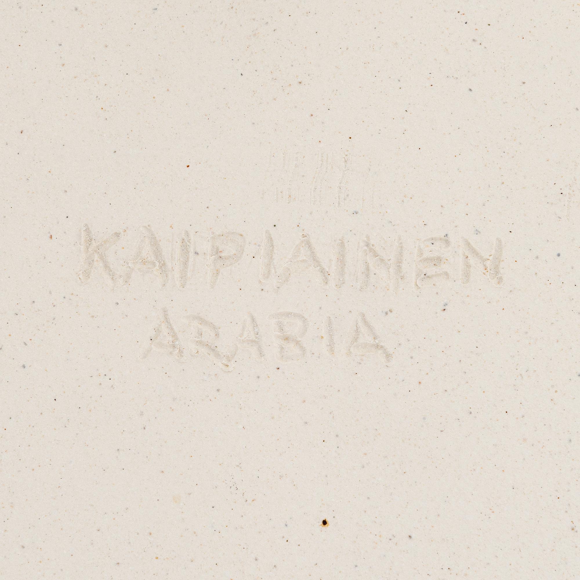 Birger Kaipiainen, a decorative ceramic plate signed Kaipiainen Arabia.