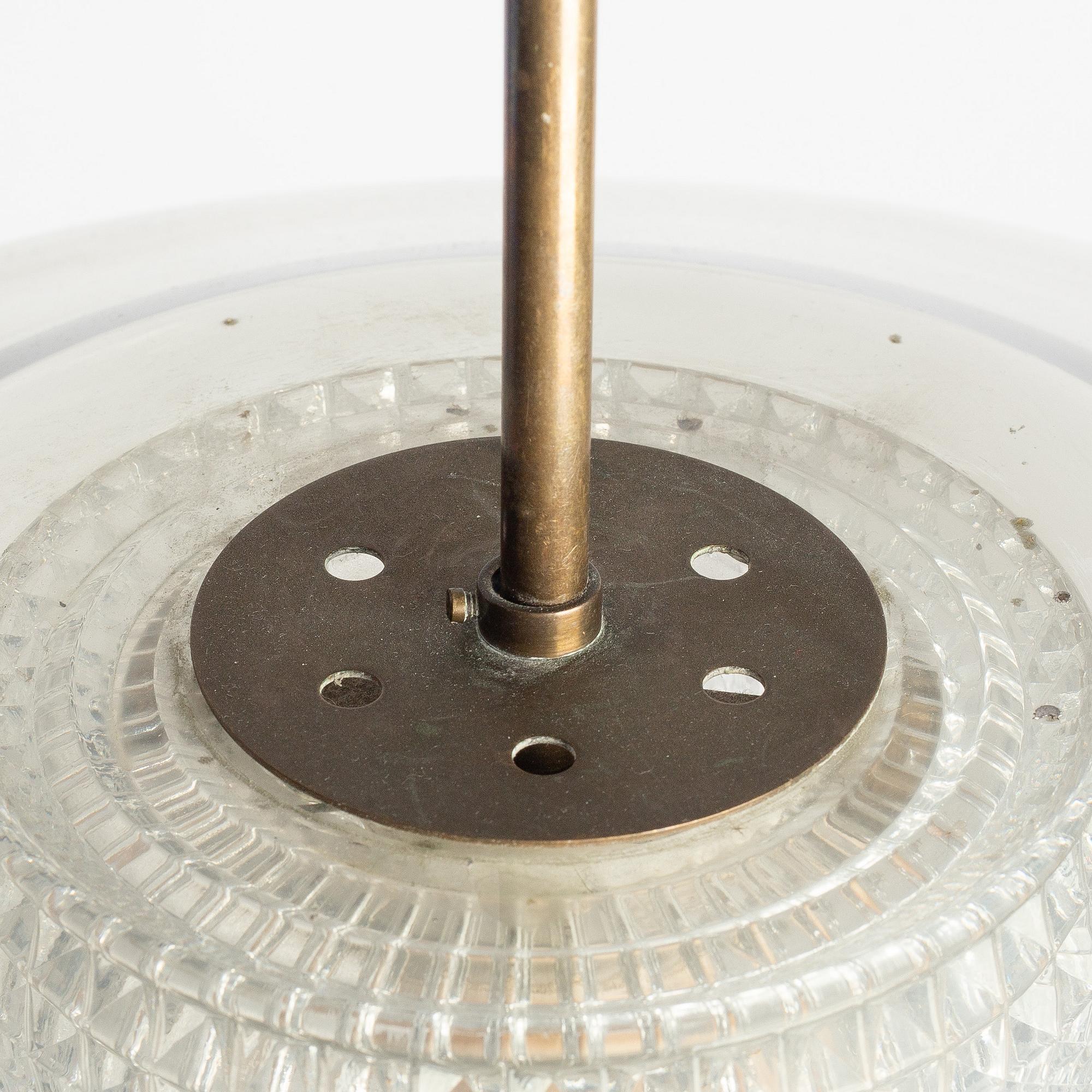 Carl Fagerlund, taklampa, Orrefors, 1900-talets andra hälft.