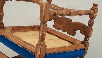 KARMSTOL, barock, 1700-tal.