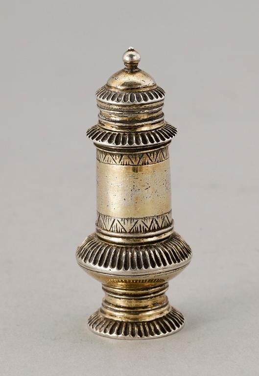 LUKTDOSA, silver, Nils Reetz, Umeå 1759. Vikt ca 50 gram.