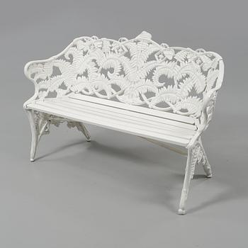 TRÄDGÅRDSOFFA, Melins Metallgjuteri, Anderstorp, 1900-talets andra hälft/2000-talets början.