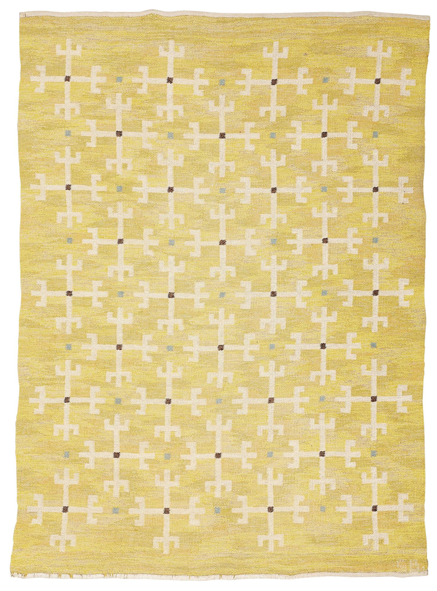 Sigvard Bernadotte, Matta, rölakan, ca 232-235 x 166-172,5 cm, signerad SB.