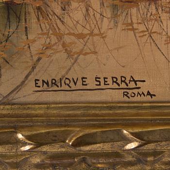 ENRIQUE SERRA Y AUQUÉ, Oil on canvas, signed and dated Roma.