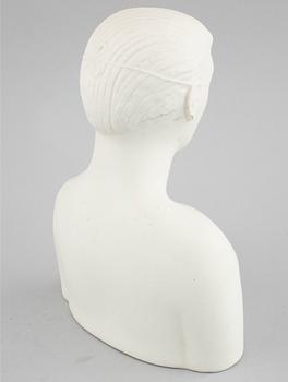 STIG LINDBERG figurin i parian, "Mannen med masken", Gustavsberg, modellen formgiven 1944.