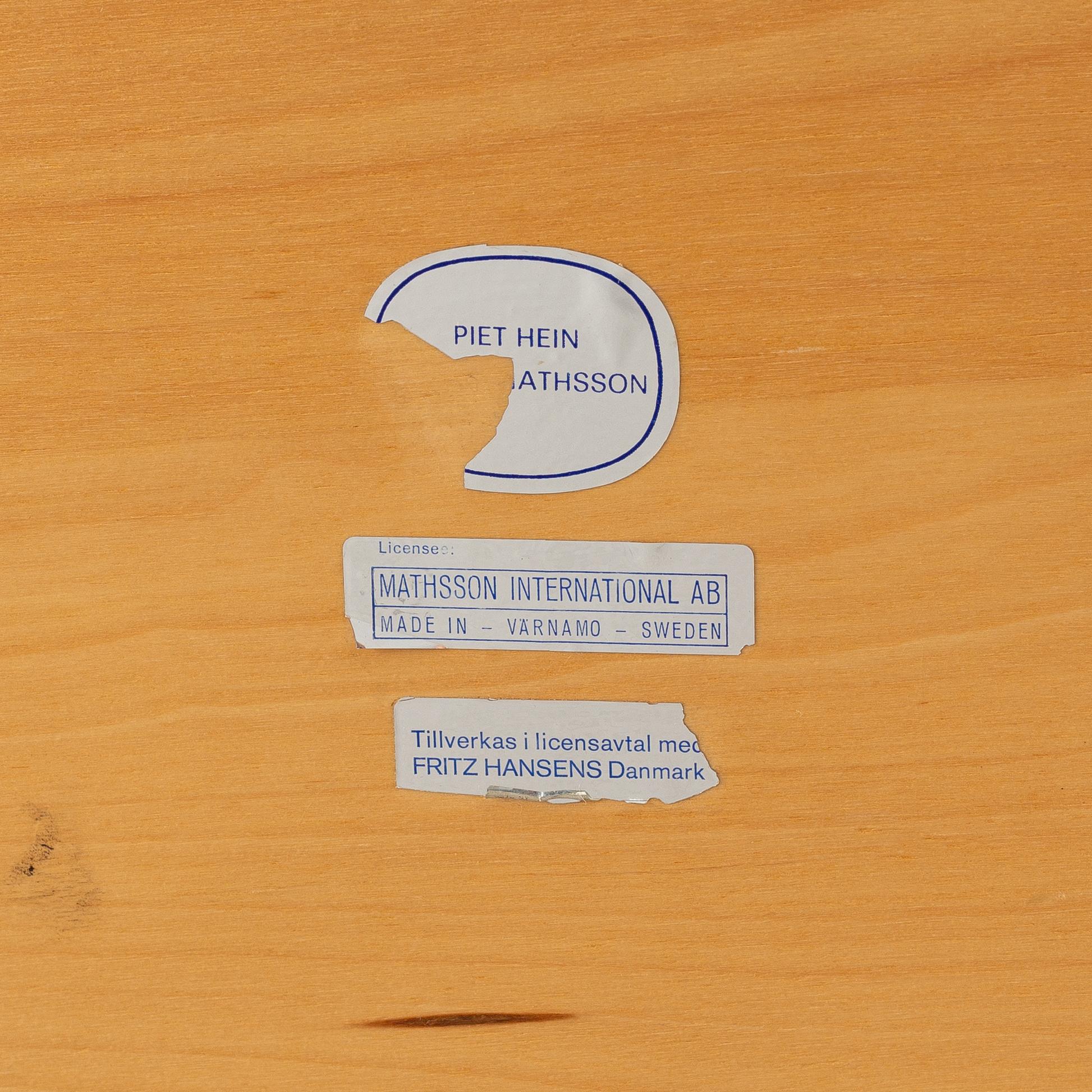 Bruno Mathsson & Piet Hein, bord "Superellips", Mathsson International.