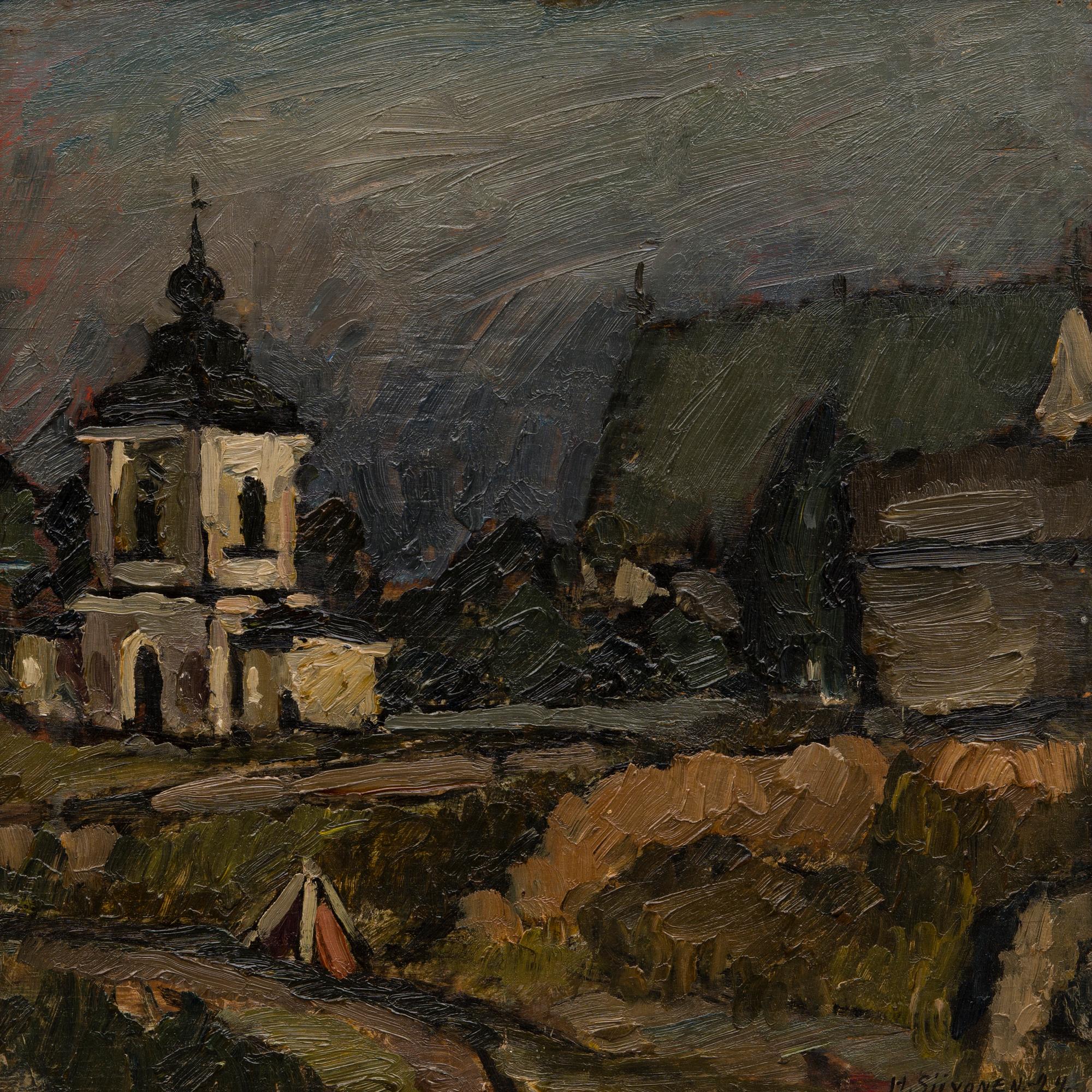 HANNES SIIVONEN, öljy levylle, signeerattu ja päivätty -24.