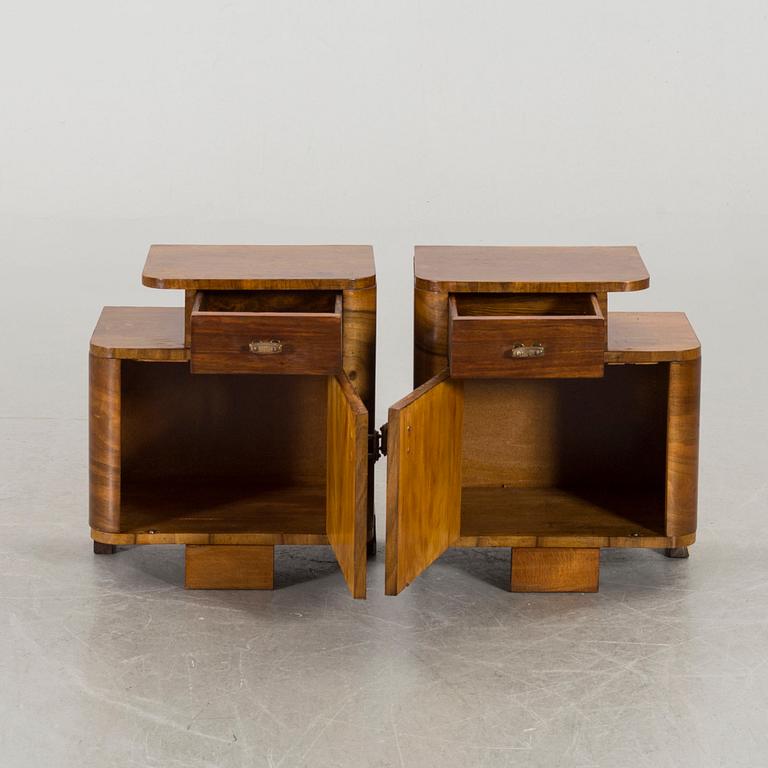 A PAIR OF NIGHT STAND MID 20TH CENTURY.