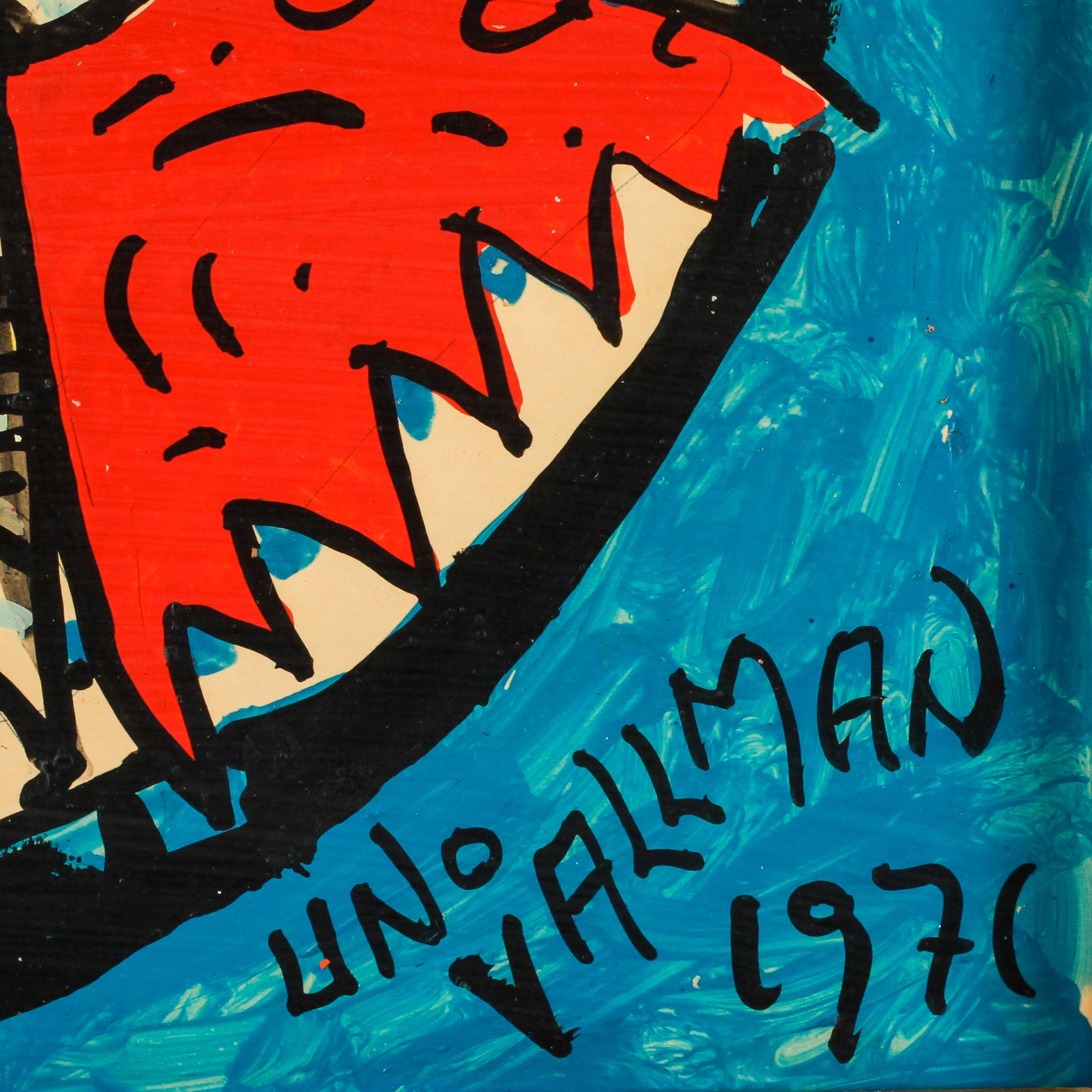 UNO VALLMAN, olja på pannå, signerad, daterad 1971.