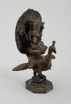 FIGUR, brons, Buddha, Kina, sannolikt 1800-tal.