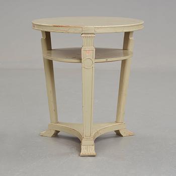 Rolf Bolin, a Swedish Grace grey lacquered side table, 1920's.