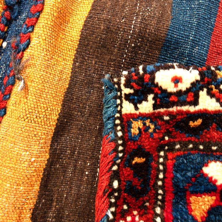 Saddle bag Kashgai Khorjin antique approx. 110x60 cm.