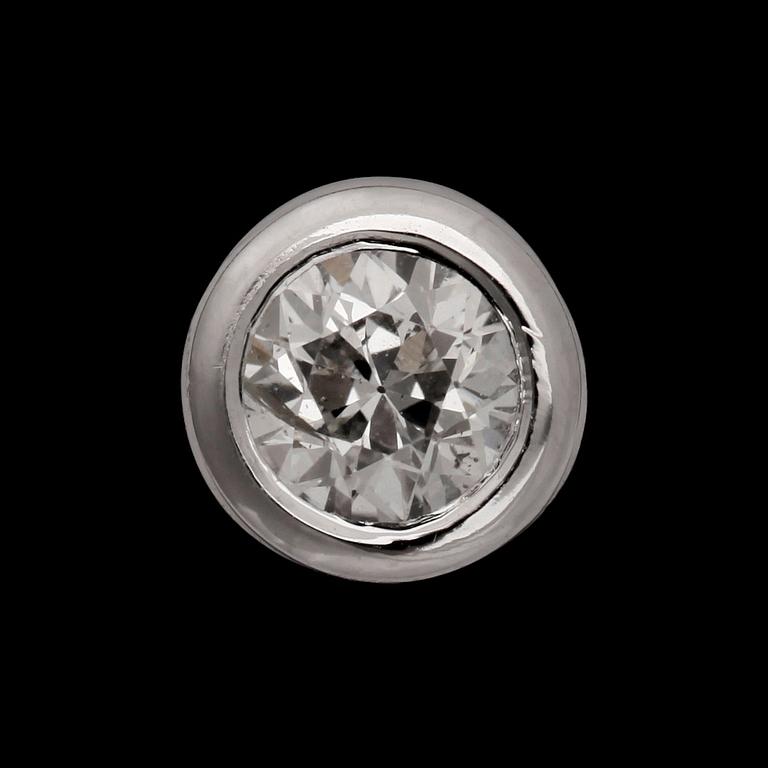 A brilliant cut diamond pendant, app. 0.50 ct.