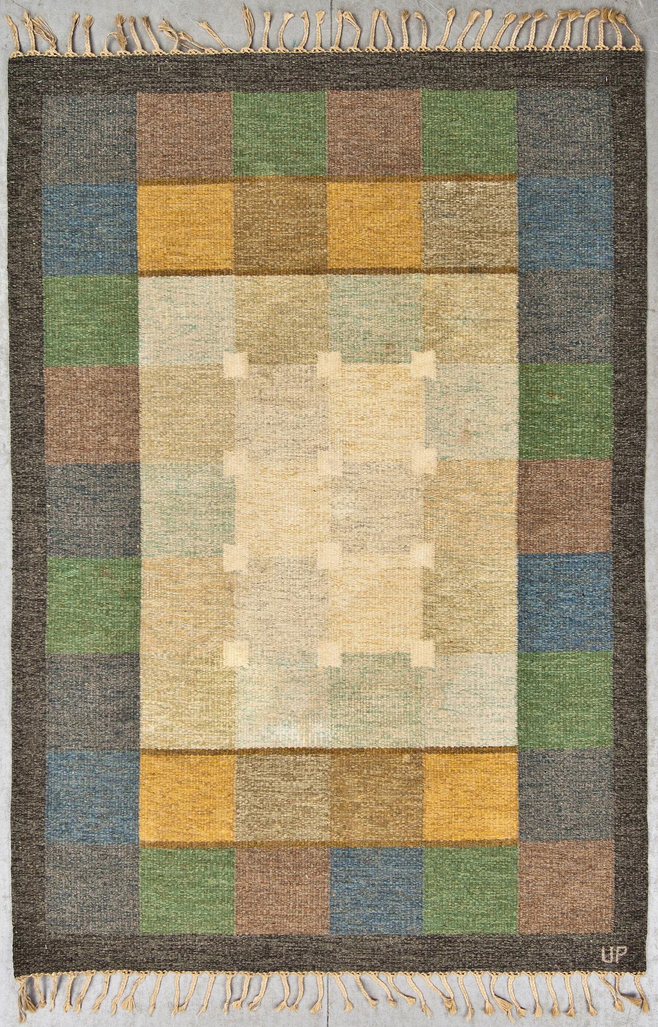MATTA, rölakan, signerad UP (Ulla Parkdahl). Ca 200 x 137 cm.