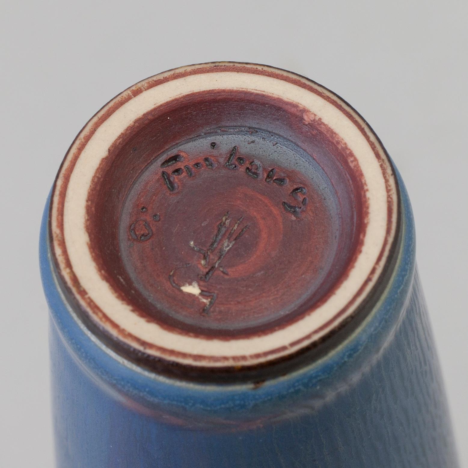 BERNDT FRIBERG, a stoneware vase from Gustavsberg studio, signed.