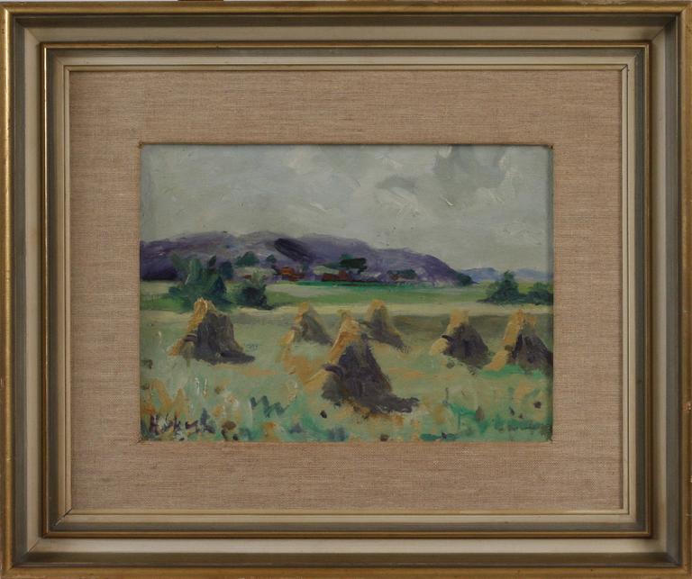 HENRIK SKAGH, olja på duk, sign.