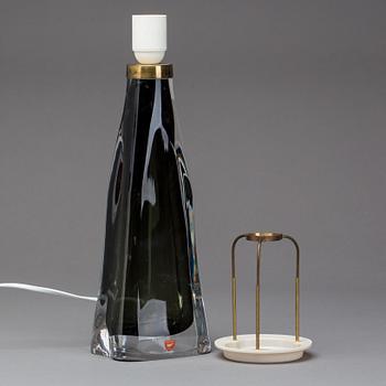 CARL FAGERLUND, a glass table lamp.
