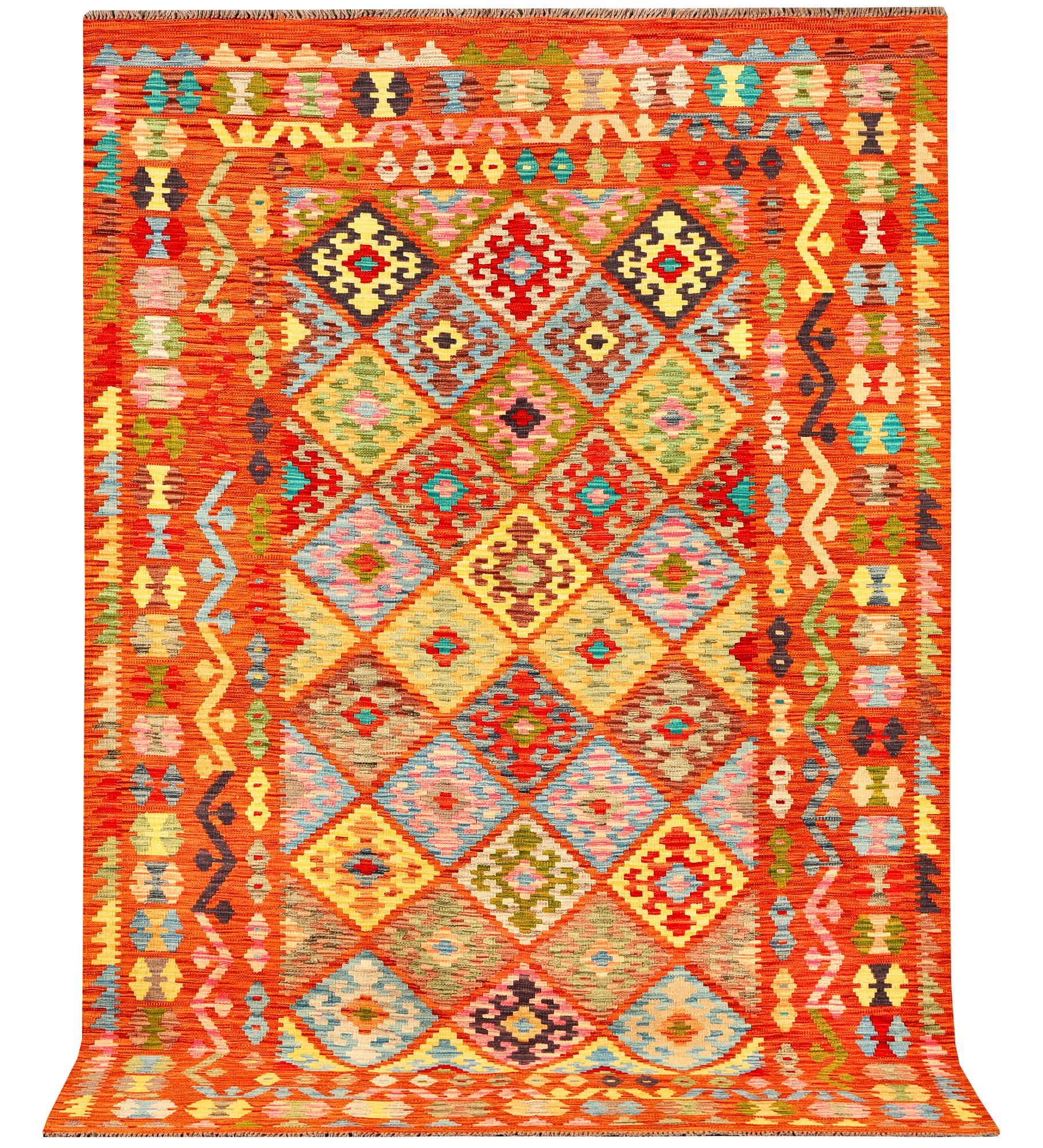 A Kilim carpet, Afghanistan, a. 272 x 185 cm.