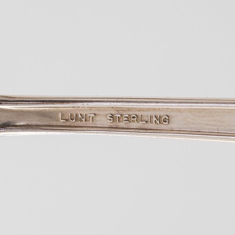 A 64-piece sterling silver 'Modern Victorian' cutlery set by Lunt, USA, latter half of the 20th century.