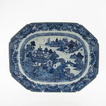 Uppläggningsfat Kina Qianlong (1736-95) porslin.