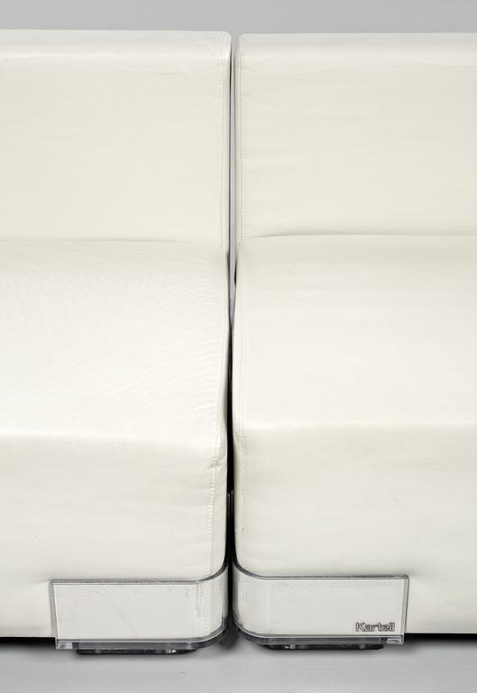 SOFFA, 3 delar, "Plastics Duo Sofa", Piero Lissoni, Carlo Tamborini, Kartell, 2000-tal.