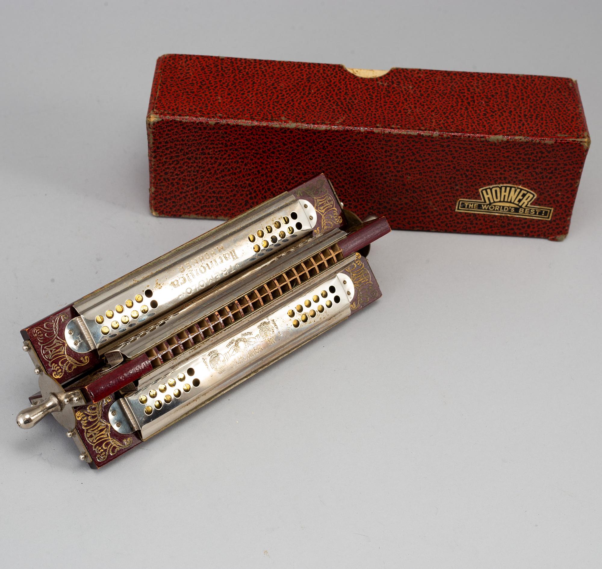 MUNSPEL, M Hohner, Tremolo, Harmonica, 1900-tal.