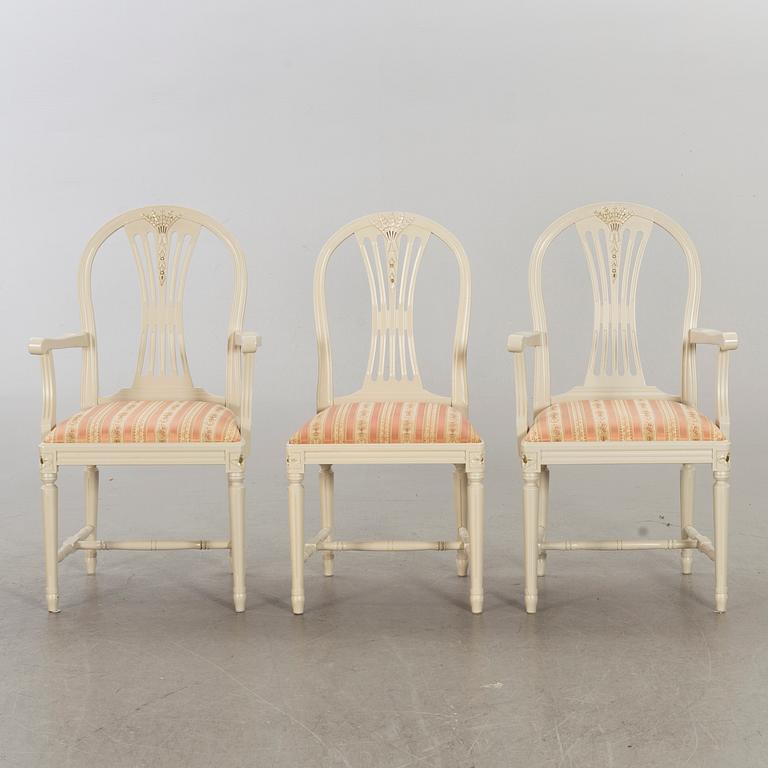 MATGRUPP 8 dlr gustaviansk stil 1900-talets mitt.